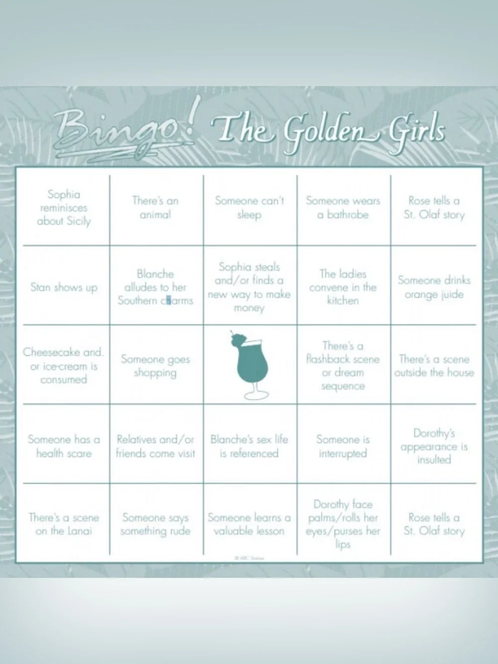 New! Sealed! Golden Girls Shady Pines Game Set - Checkers and Bonus Bingo!